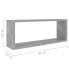 Dekoratives Wandregal-Set (2-teilig) Beton Dekor, 2, 60 x 23 cm - фото #8