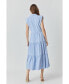 Women's Pintuck Details Sleeveless Midi Dress