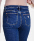ფოტო #5 პროდუქტის Women's Whiskered Faded-Front Bootcut Denim Jeans