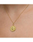 Women's 14K Gold Plated Tiger Coin Necklace
