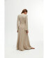 ფოტო #2 პროდუქტის Women's Double Breasted Dress with Accessory Detail