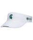 Фото #1 товара Men's White Michigan State Spartans Flare Adjustable Visor