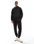 DTT overhead hoodie & jogger tracksuit set in black