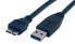 Фото #1 товара MCL Samar MCL 1.8m USB3.0 - 1.8 m - Micro-USB B - USB A - USB 3.2 Gen 1 (3.1 Gen 1) - Male/Male - Black