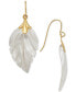 ფოტო #2 პროდუქტის Leaf Earrings in 10k Gold