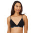 2-Pack Hanes Originals Stretch Triangle Bra Women's XL Black/Beige Cotton Solid