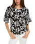 Фото #1 товара Ellen Tracy Linen-Blend Dolman Top Women's Xs