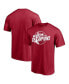 Men's Crimson Oklahoma Sooners 2021 NCAA Softball Women's College World Series Champions Steal T-shirt Бордовый, S - фото #3