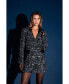 ფოტო #4 პროდუქტის Women's Tweed Blazer Dress