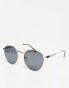 Фото #2 товара ONLY & SONS round sunglasses in gold