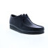 Фото #4 товара Clarks Wallabee 26155514 Mens Black Oxfords & Lace Ups Casual Shoes