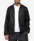 Фото #1 товара Men's Quilted Sleeves with Faux Shearling Lining Faux Suede Jacket