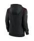 Фото #2 товара Women's Black Atlanta Falcons Sideline Performance Pullover Hoodie