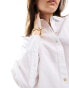 JJXX linen blend long sleeve shirt in white weiß, XS - EU 34 - фото #3