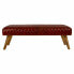 Bench Alexandra House Living Leather Mango wood 53 x 38 x 115 cm