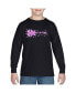 ფოტო #2 პროდუქტის Shake it Off - Boy's Child Word Art Long Sleeve T-Shirt