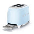 Фото #12 товара SMEG toaster TSF01PBEU (Pastel Blue) - 2 slice(s) - Blue - Steel - Buttons - Level - Rotary - China - 950 W