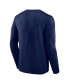 Фото #2 товара Men's Navy Georgetown Hoyas Distressed Arch Over Logo Long Sleeve T-shirt