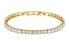 Sparkling gold-plated bracelet with zircons Baguette SAVP07
