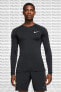 Фото #1 товара Pro Dri Fit Tight Fit Long Sleeve Top Uzun Kollu Slim Siyah Erkek Body