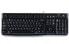 Logitech K120 Corded Keyboard - Wired - USB - QWERTY - Black