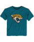 ფოტო #1 პროდუქტის Toddler Boys and Girls Teal Jacksonville Jaguars Primary Logo T-shirt