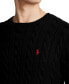 Фото #6 товара Men's Cable-Knit Cotton Sweater