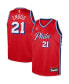 Фото #1 товара Big Boys Joel Embiid Red Philadelphia 76ers 2022/23 Swingman Jersey - Statement Edition