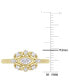 ფოტო #5 პროდუქტის Diamond Marquise Cluster Engagement Ring (1/4 ct. t.w.) in 14k Gold