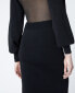 The Kooples Long Knit Dress with Elastic Waist Black 2 US XS