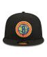 Фото #2 товара Men's Black Brooklyn Nets Neon Pop 9FIFTY Snapback Hat