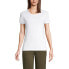 Фото #6 товара Women's Tall Crew Neck Rib T-shirt