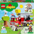Фото #13 товара LEGO DUPLO Town Fire Engine Toy, Educational Toy for Toddlers from 2 Years, Set with Blue Light and Martin Horn, Fireman and Cat, for Girls and Boys 10969