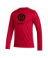 Фото #3 товара Men's Red Atlanta United FC Icon AEROREADY Long Sleeve T-shirt