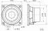 VISATON VS-SC8N - TV/ Monitorlautsprecher - 30 W - 50 W - 8 Ohm - 70 – 20000 Hz - -25 - 70 °C