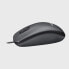 Logitech Mouse M100 - Ambidextrous - Optical - USB Type-A - 1000 DPI - Black