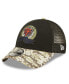 Фото #3 товара Big Boys Black and Camo Chicago Bears 2022 Salute To Service 9FORTY Snapback Trucker Hat