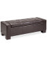 Фото #1 товара Clay Faux-Leather Storage Ottoman