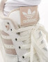 adidas Originals Rivalry low trainers in white and taupe