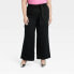 Фото #1 товара Women's High-Rise Wide Leg Cargo Pants - Ava & Viv Black 18