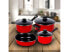 Фото #7 товара Посуда Gibson Home Chef Du Jour 7-Piece Cookware Set, True Red
