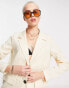 Фото #3 товара Noisy May Petite oversized blazer in cream