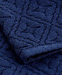 Фото #6 товара Micro Cotton Sculpted Tonal Tile Hand Towel, 16" x 30", Created for Macy's