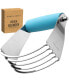 Фото #1 товара Stainless Steel Pastry Dough Cutter with Comfortable Grip Handle