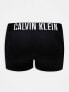 Calvin Klein Plus intense power cotton stretch trunks 3 pack in black