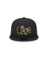 ფოტო #3 პროდუქტის Men's Black Oakland Athletics 2024 Armed Forces Day On-Field 59FIFTY Fitted Hat