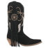 Фото #1 товара Dingo Day Dream Round Toe Cowboy Womens Black Casual Boots DI169-001