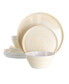 Cold Cream 12 Piece Lightweight Melamine Dinnerware Set, Service for 4