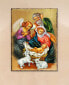 Icon Nativity Block Wall Art on Wood 8"