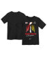 ფოტო #1 პროდუქტის Little Boys and Girls Black Kansas City Chiefs Super Bowl LVIII Champions Lombardi Trophy T-shirt